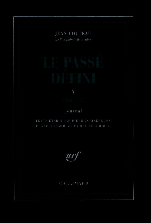 Kniha Le Passé défini Cocteau