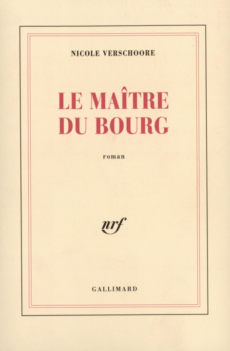 Buch Le Maître du bourg Verschoore