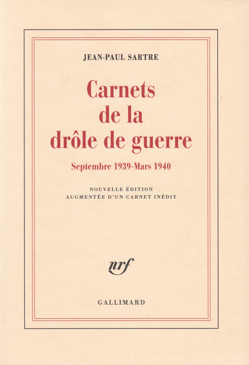 Kniha Carnets de la drôle de guerre Sartre