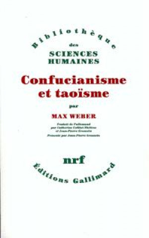 Livre Confucianisme et taoïsme Weber