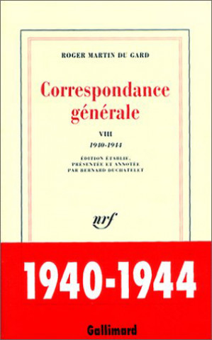 Knjiga Correspondance générale Martin du Gard