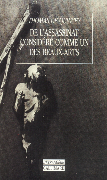 Książka De l'assassinat considéré comme un des beaux-arts essai De Quincey