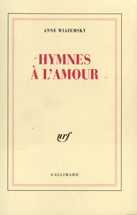 Carte Hymnes à l'amour Wiazemsky