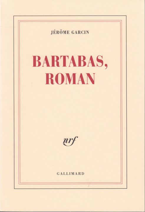 Knjiga Bartabas, roman Garcin