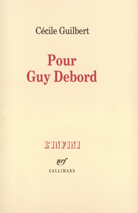 Knjiga Pour Guy Debord Guilbert