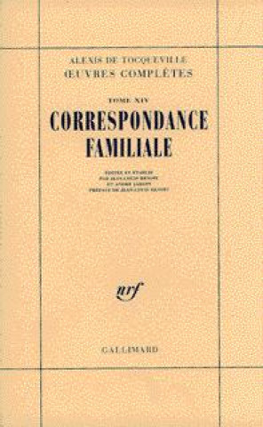 Kniha Correspondance familiale Tocqueville
