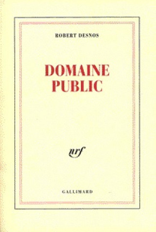 Kniha Domaine public Desnos