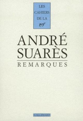 Knjiga Remarques Suarès