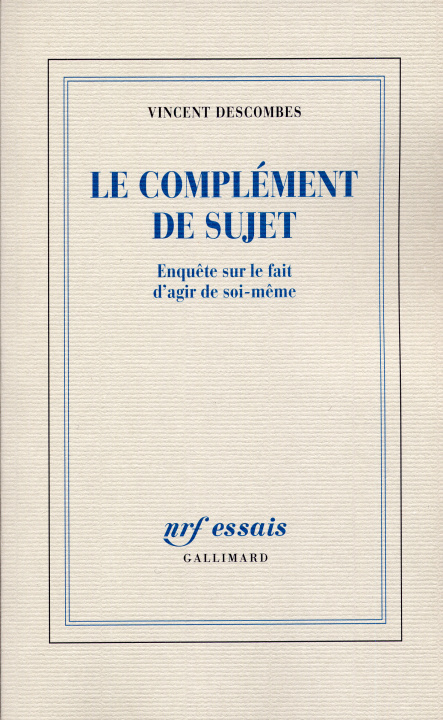 Knjiga Le complément de sujet Descombes