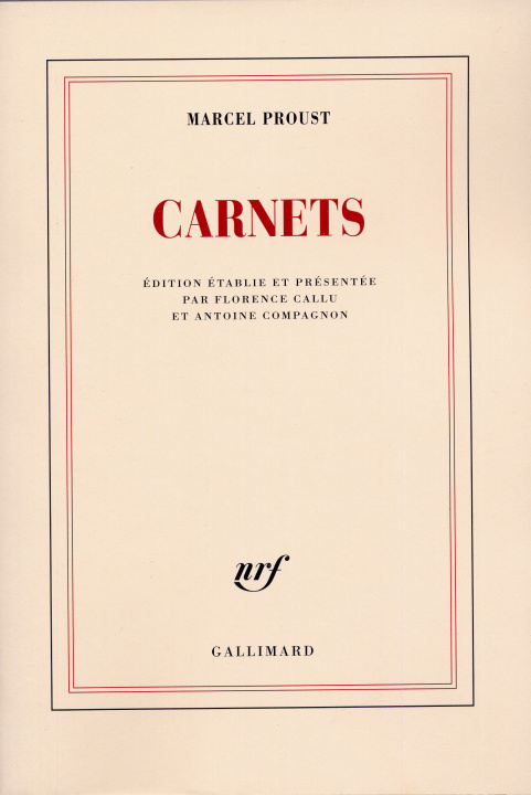 Knjiga Carnets Proust