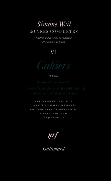 Kniha Œuvres complètes Weil