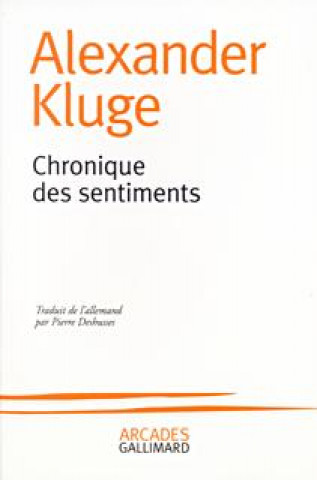 Knjiga Chronique des sentiments Kluge