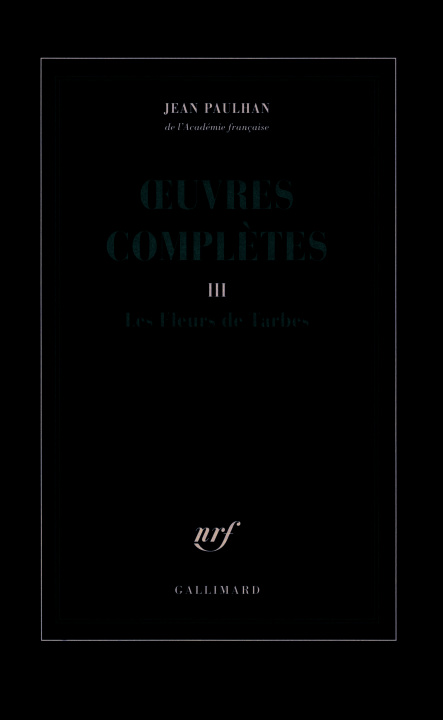 Knjiga Œuvres complètes Paulhan