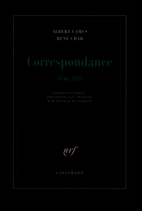Knjiga Correspondance Camus