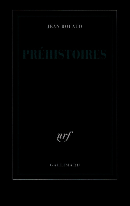 Book Préhistoires Rouaud
