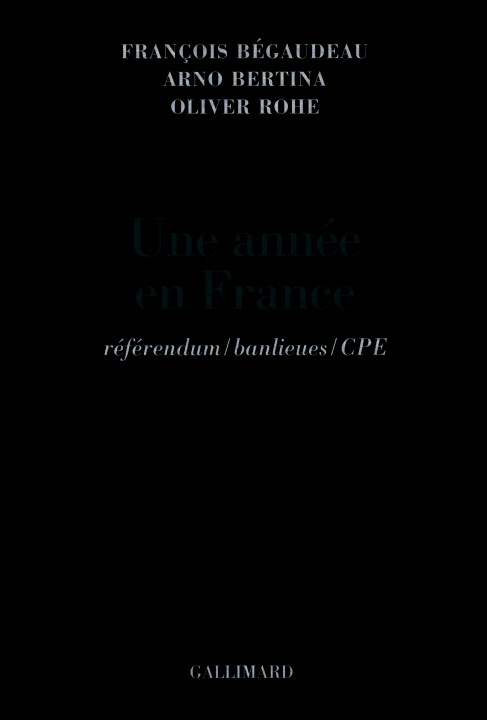 Knjiga Une année en France Bertina