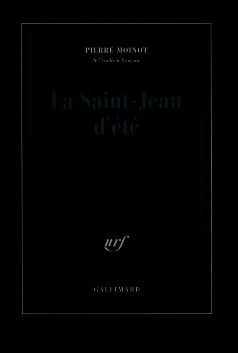 Book La Saint-Jean d'été Moinot