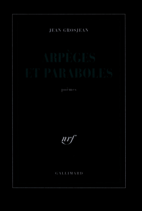 Kniha Arpèges et paraboles Grosjean