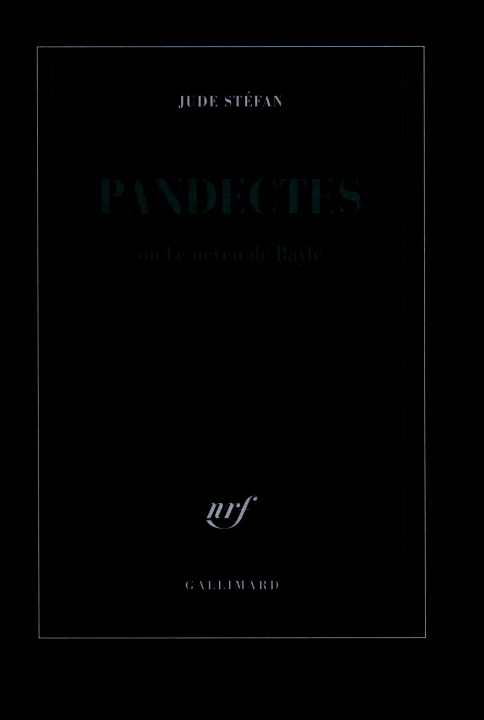 Knjiga Pandectes Stéfan