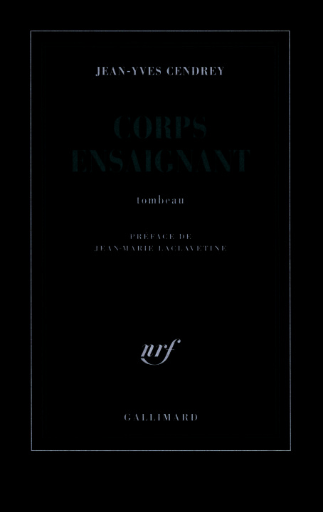 Knjiga Corps ensaignant Cendrey