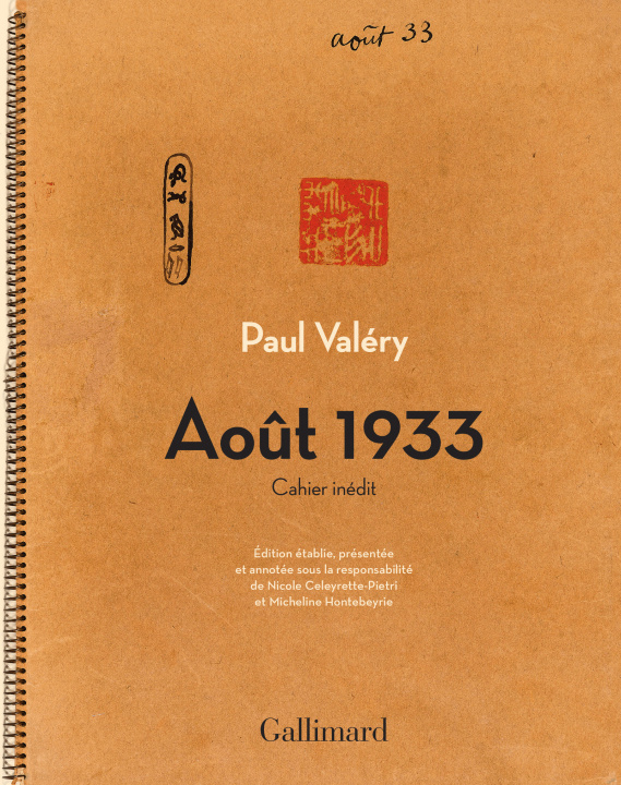 Knjiga Août 1933 Valéry