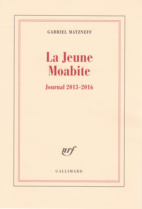 Knjiga La Jeune Moabite Matzneff