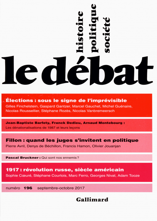 Knjiga Le Débat 