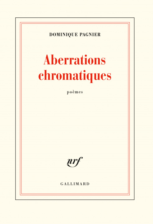 Knjiga Aberrations chromatiques Pagnier