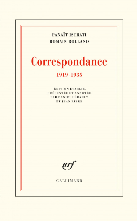 Book Correspondance Rolland
