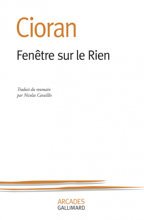 Книга Fenêtre sur le Rien Cioran