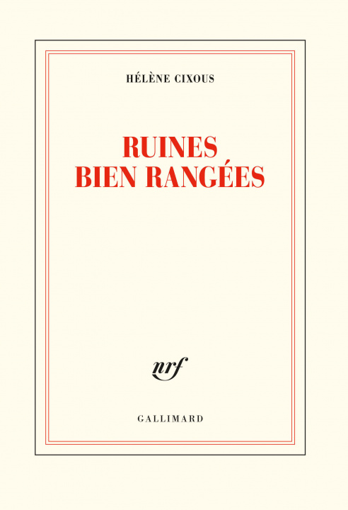 Book Ruines bien rangées Cixous