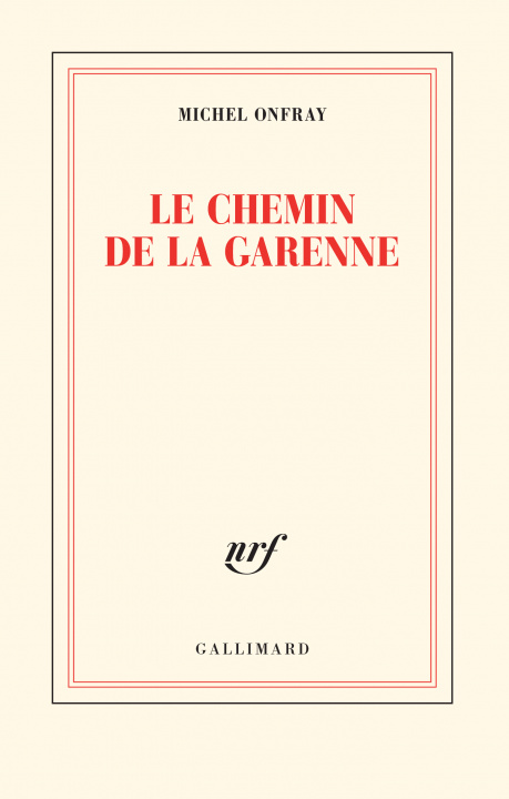 Kniha Le chemin de la Garenne Onfray
