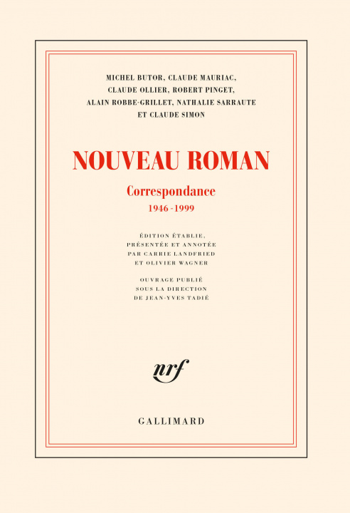 Könyv Nouveau Roman 