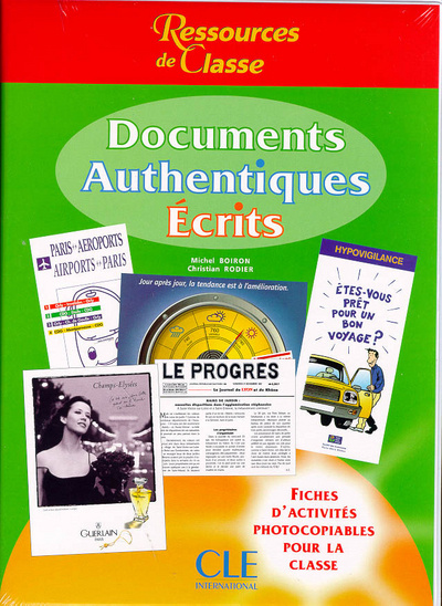 Buch DOCUMENTS AUTHENTIQUES ECRITSCOLL.RESSOURCES DE CLASSE Michel Boiron