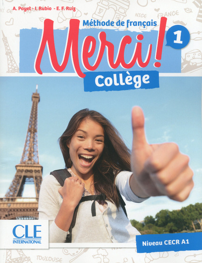 Kniha Merci Collège 1 élève + exercices + DVD CLE Adrien Payet