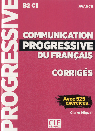 Carte Corrigés communication progressive du français avancé NC Claire Miquel