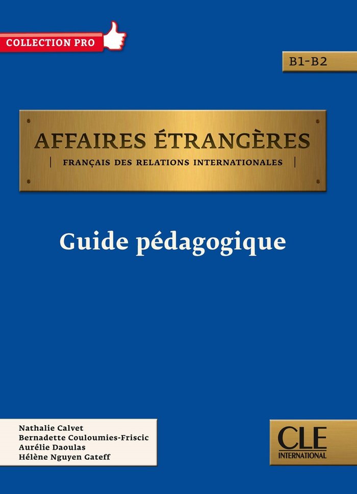 Kniha Affaires étrangères - Guide du professeur 