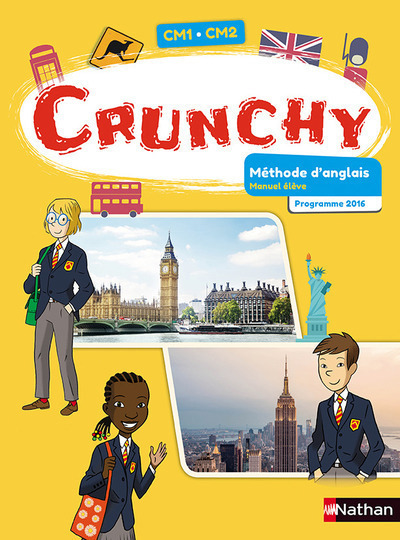 Carte Crunchy Anglais CM1-CM2 2017 - Manuel de l'élève Catherine Faucard