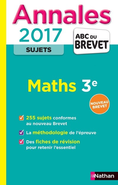 Kniha Annales BREVET 2017 Maths 3E - Sujets Carole Feugère