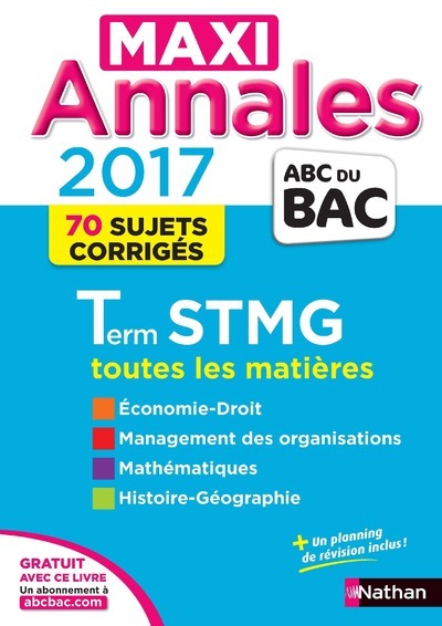 Book Maxi Annales Bac 2017 - Terminale STMG Dalila Benchikh