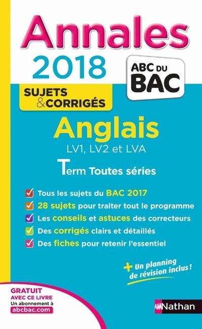 Kniha Annales BAC Anglais Terminale Toutes séries numéro 14 corrigés - 2018 Sylvie Léger