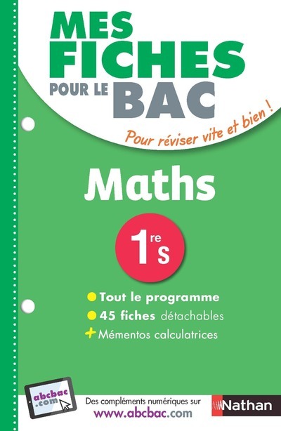 Buch Mes fiches pour le BAC Maths 1re S Pierre-Antoine Desrousseaux