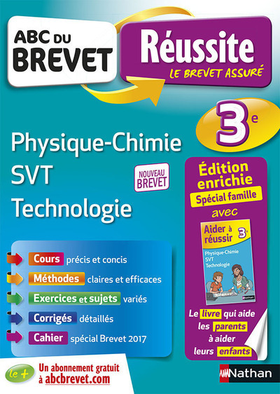 Carte ABC du Brevet Réussite Famille Physique Chimie SVT Technologie 3E Safia Aït Si Ahmed
