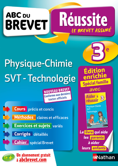 Kniha ABC du Brevet Réussite Famille - Physique Chimie SVT Technologie 3e Nicolas Coppens