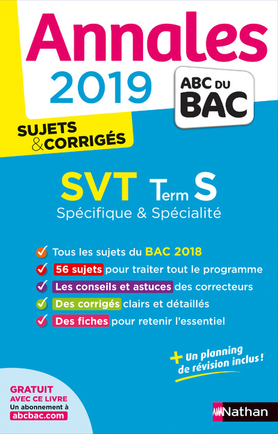 Könyv Annales Bac 2019 SVT Terminale S Spé&Spé - Corrigé Christophe Durand