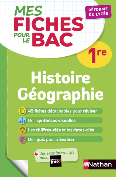 Kniha Mes Fiches pour le BAC 1re Histoire Géographie Fredéric Fouletier