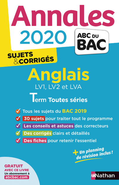 Kniha Annales Bac 2020 Anglais Term toutes séries - Sujets & corrigé Sylvie Léger