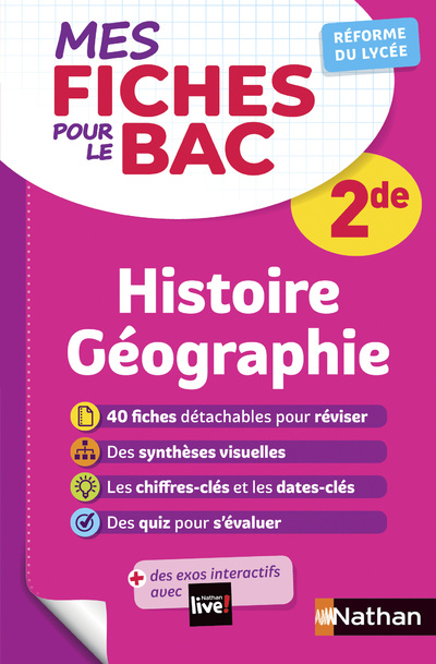 Kniha Mes fiches pour le BAC Histoire Géographie 2de Fredéric Fouletier