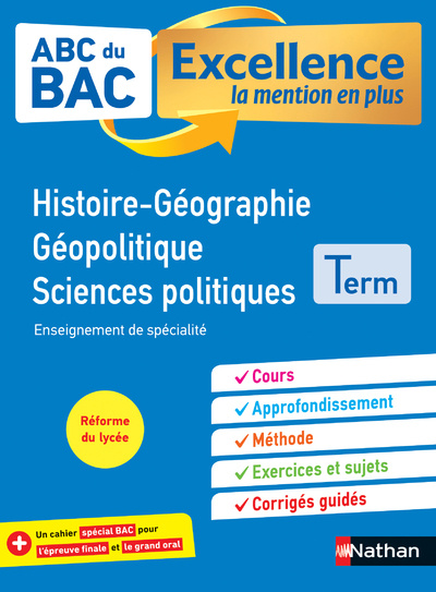 Kniha ABC BAC Excellence Histoire-Géographie Géopolitique, Sciences politiques Term Laetitia Benbassat