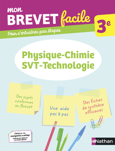 Book Mon Brevet facile - Physique-Chimie - SVT-Technologie 3e 